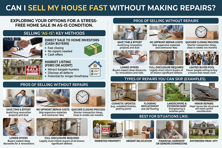 Can I Sell My House Fast Without Making Repairs
