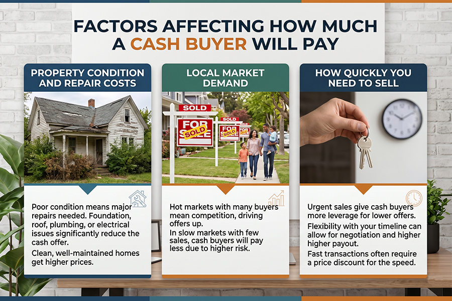 What Factors Affect How Much a Cash Buyer Will Pay