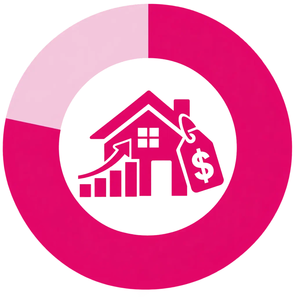 Vacant house value icon representing fair offers for Louisville KY properties sold without repairs