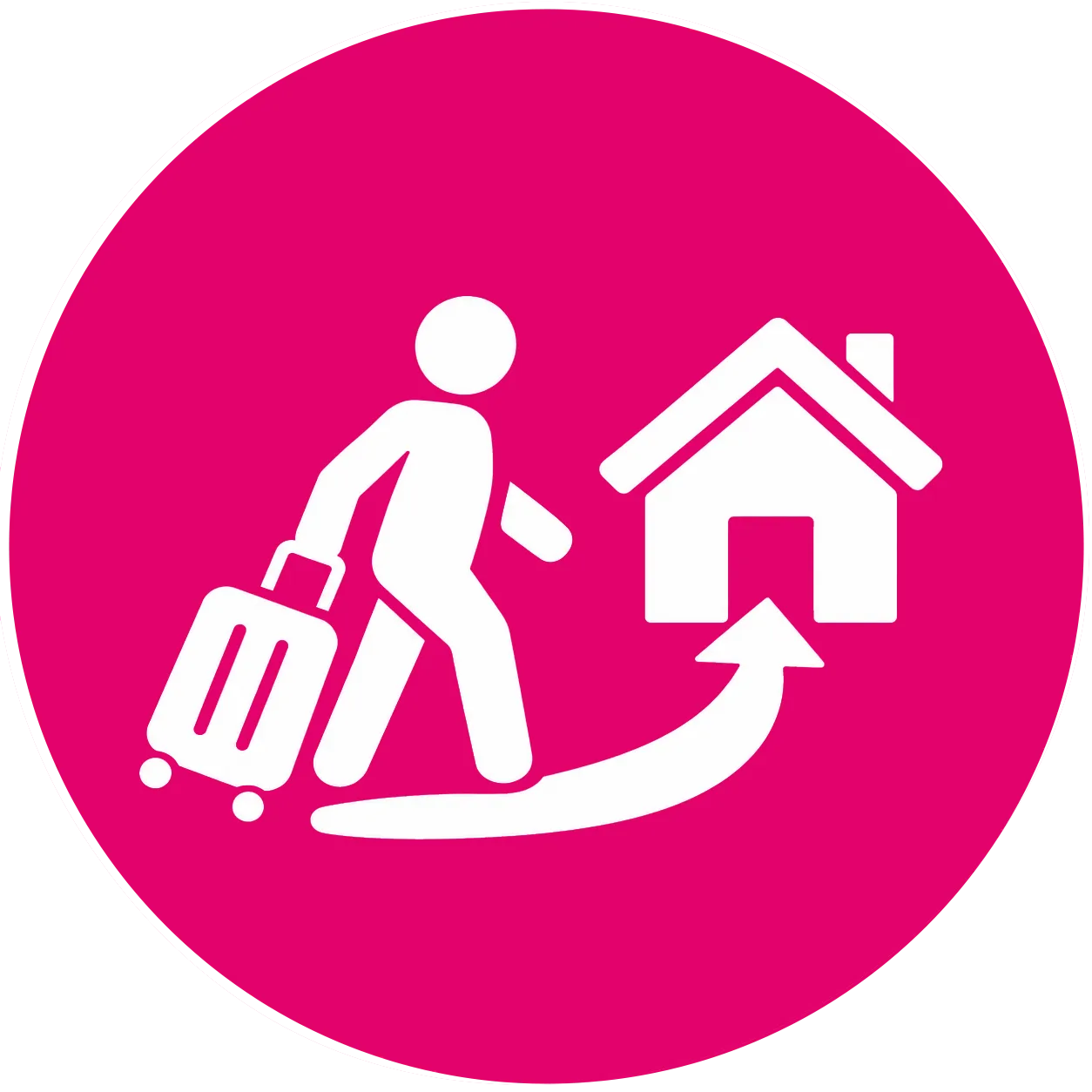 Relocation icon representing Louisville homeowners selling their house while moving to another location