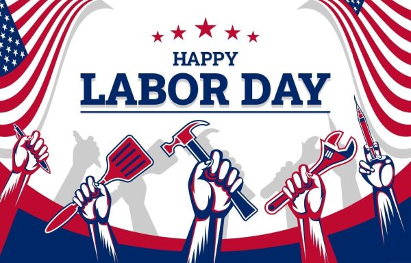 Labor Day Various Professions Representation Background Design Free Vector